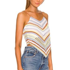 525 Fauxchet Colorful Cami in Light Pink Multi Never worn from Revolve Size xs